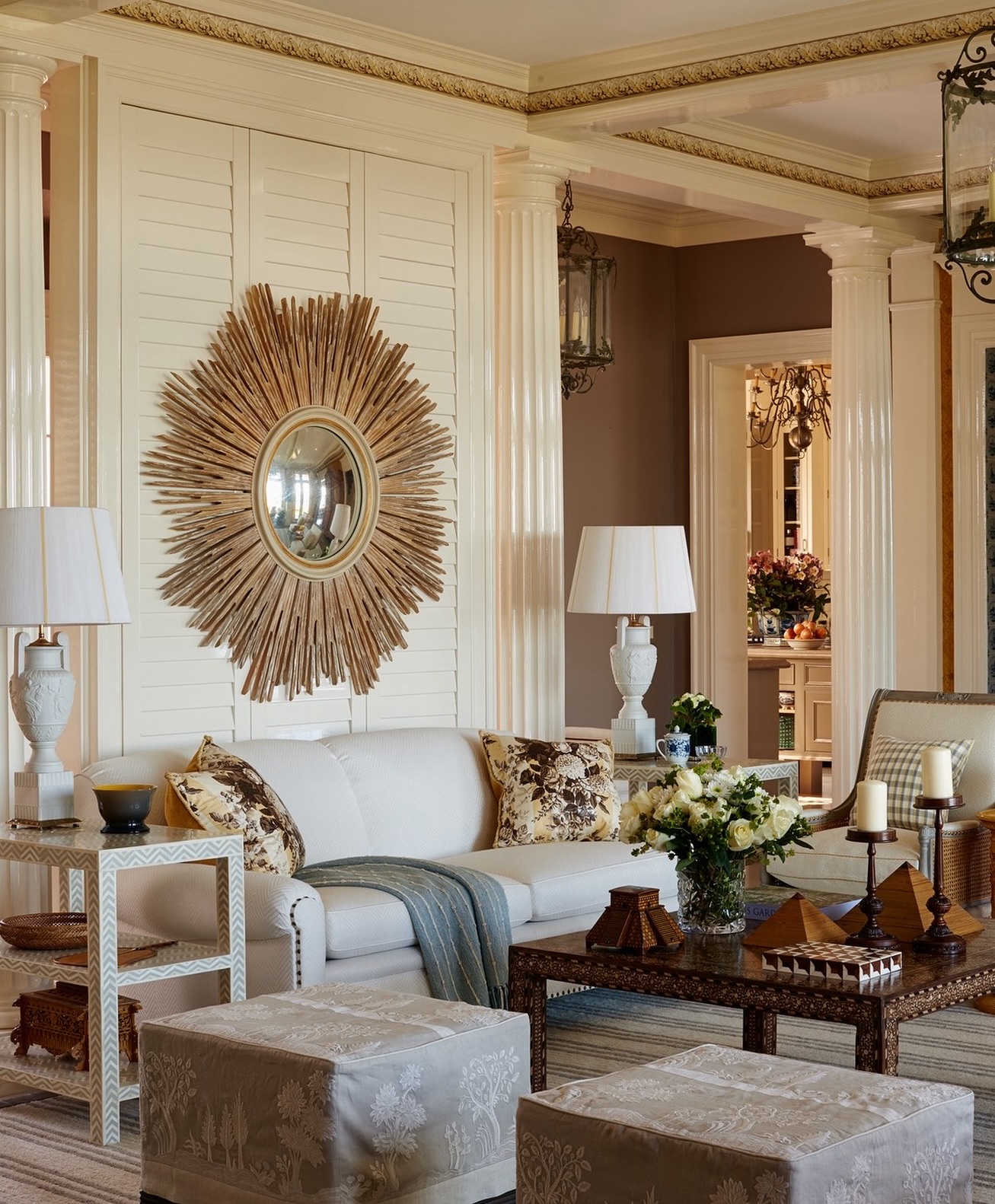 mirror wall living room