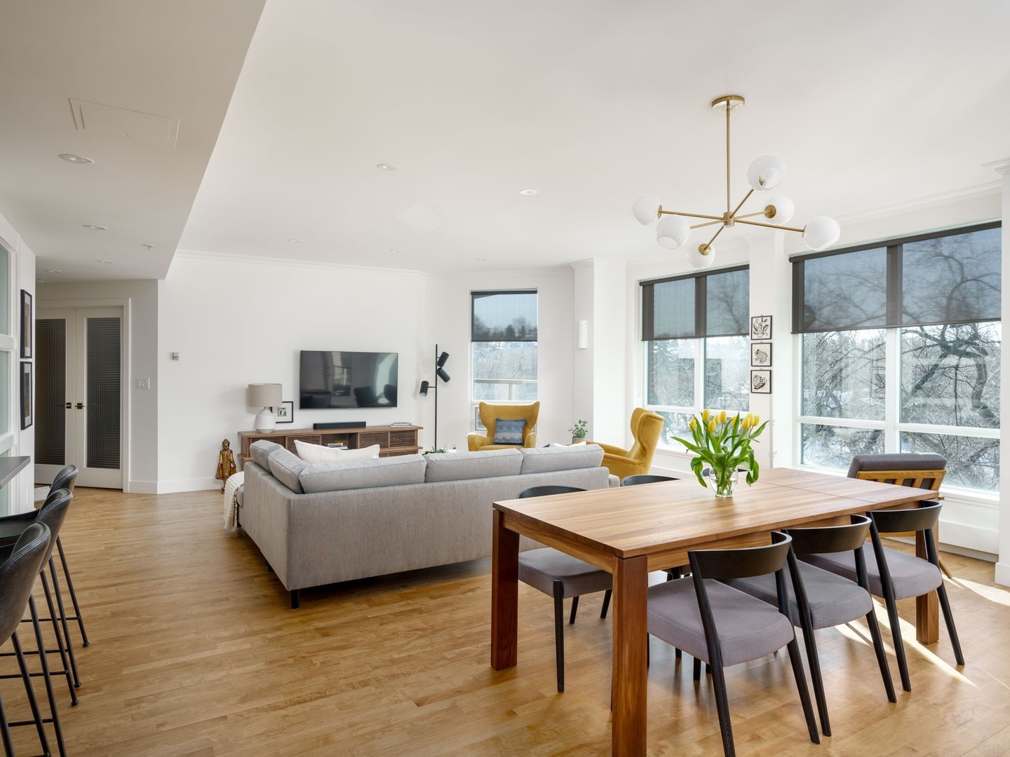 open concept living room