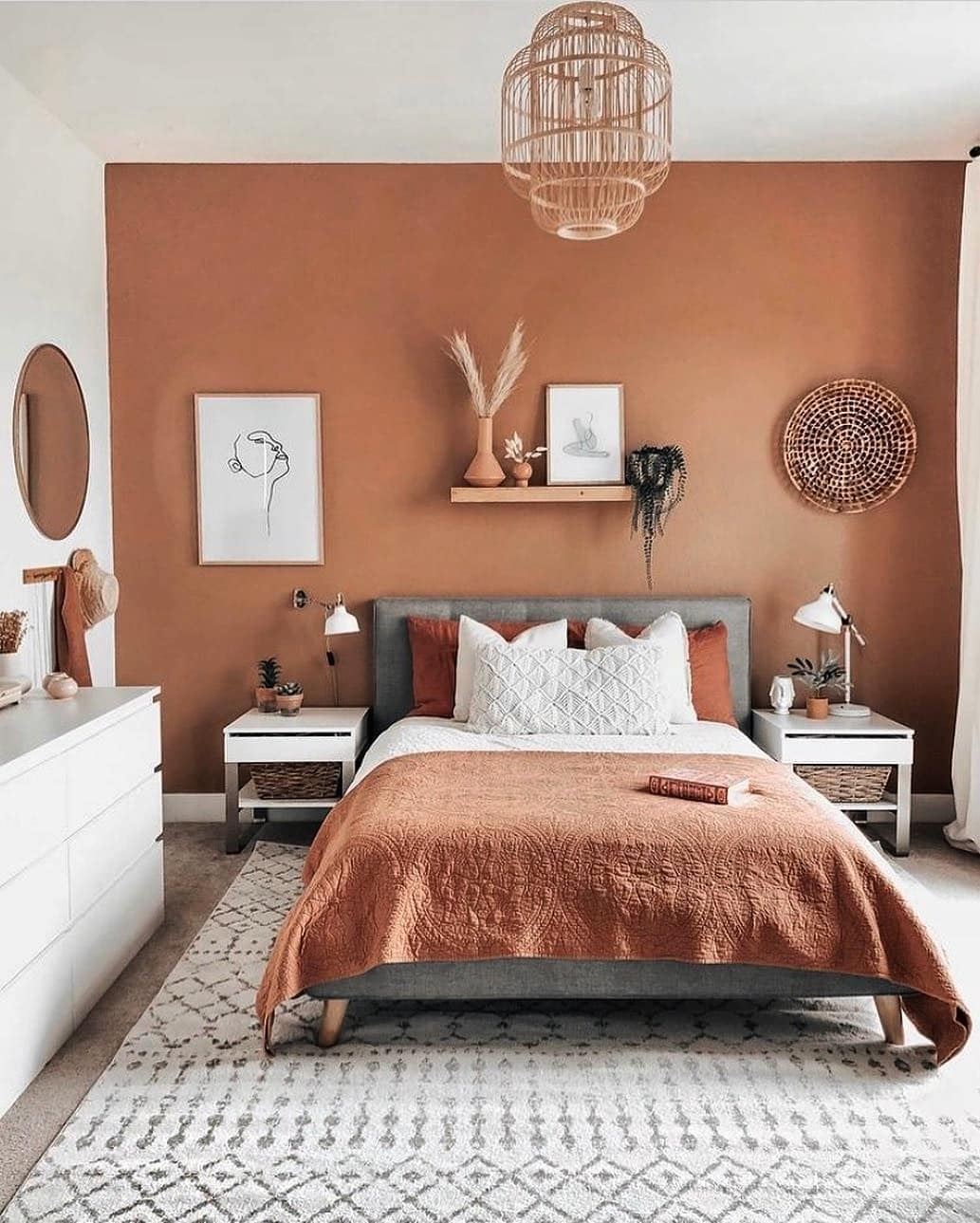 30 Terracotta Bedroom Ideas With 30 Stunning Images To Warm Up Your Space 23 terracotta bedroom