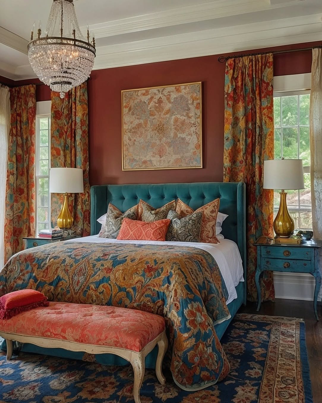 eclectic bedroom decor