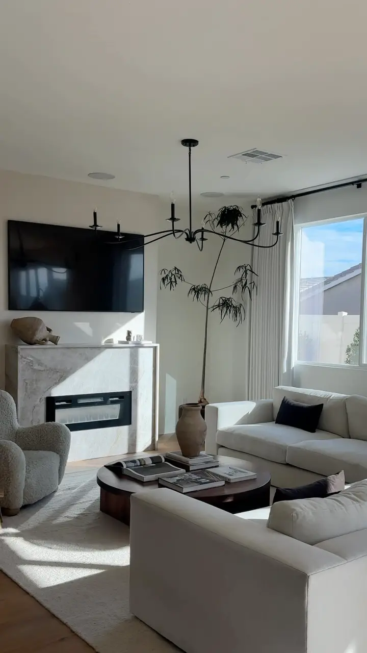 living room chandelier