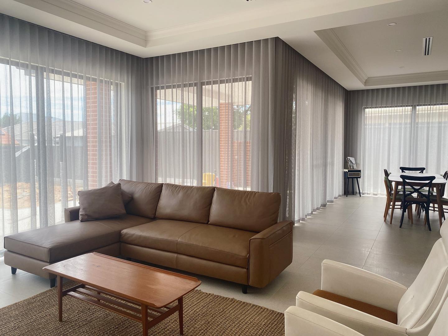 floor to ceiling curtains living room