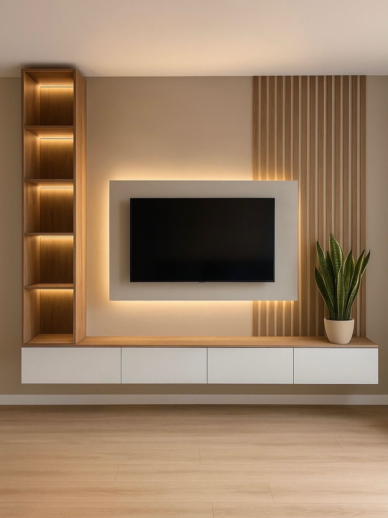floating tv stand living room
