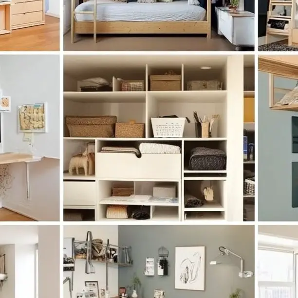 small bedroom storage hacks