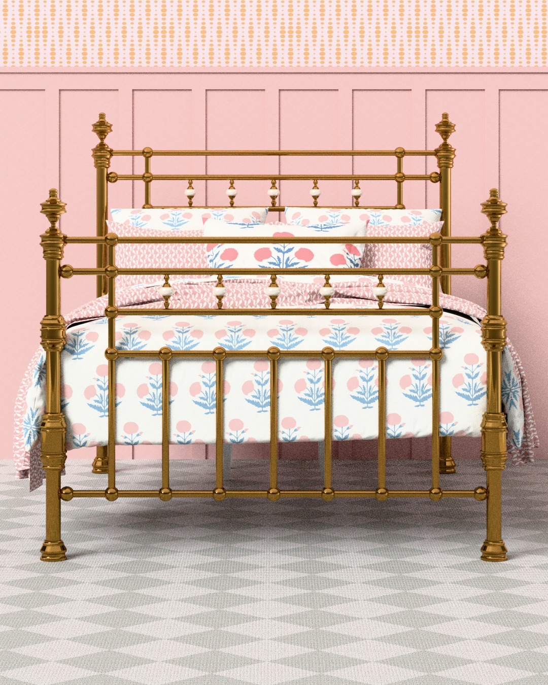 26 Brass Bed Bedroom Ideas That Prove This Classic Frame Is Totally Back In Style 6 brass bed bedroom