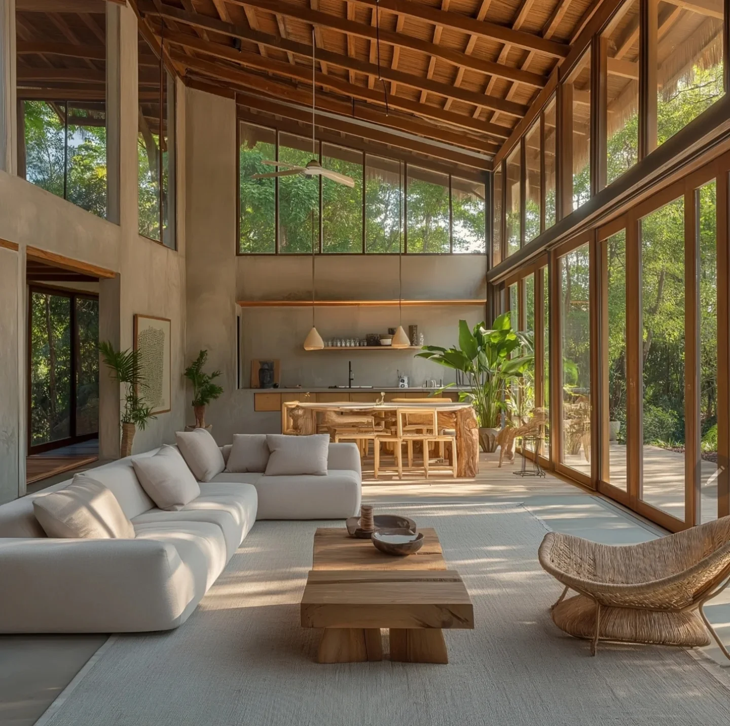 open concept living room