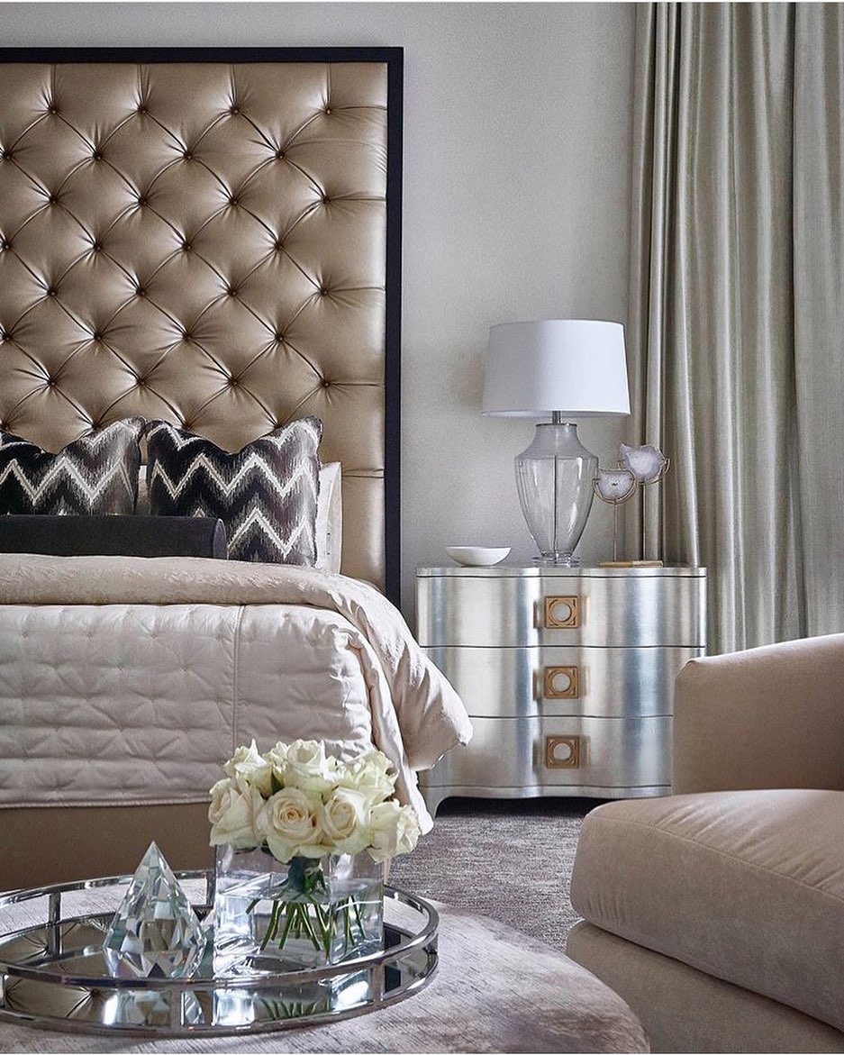 glam bedroom decor