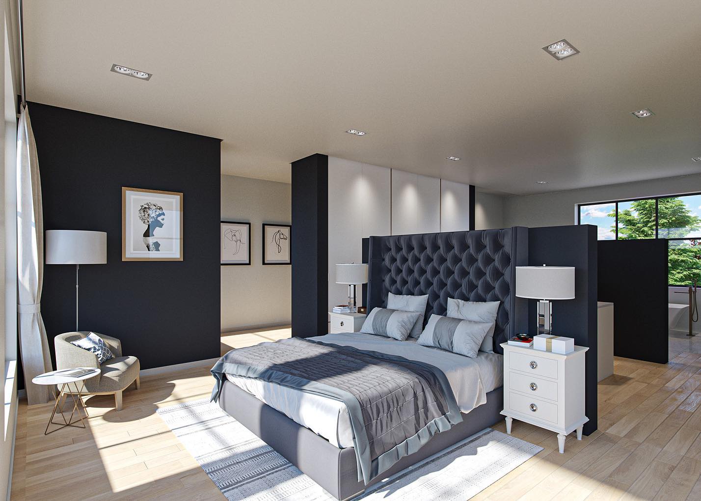 26 Stunning Open Plan Bedroom Bathroom Ideas For A Luxe, Seamless Space 13 open plan bedroom bathroom