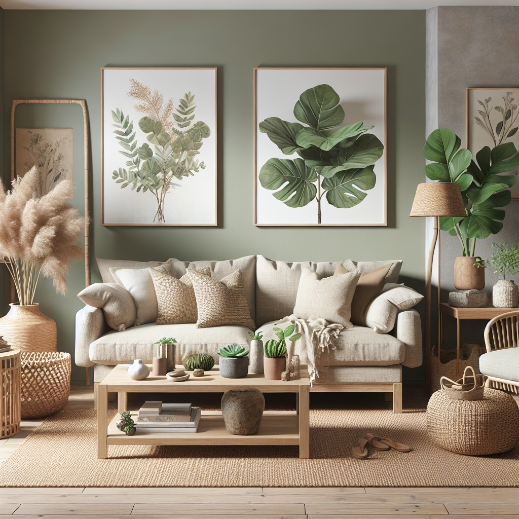 sage green living room