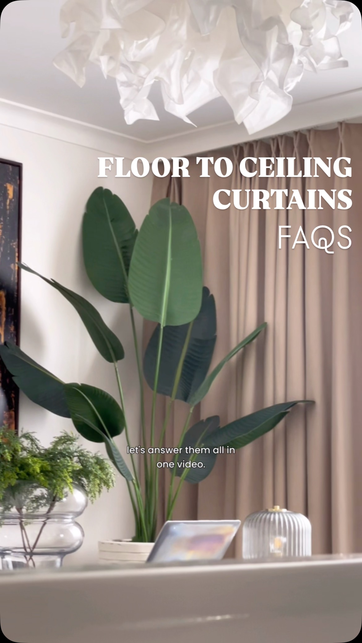 floor to ceiling curtains living room