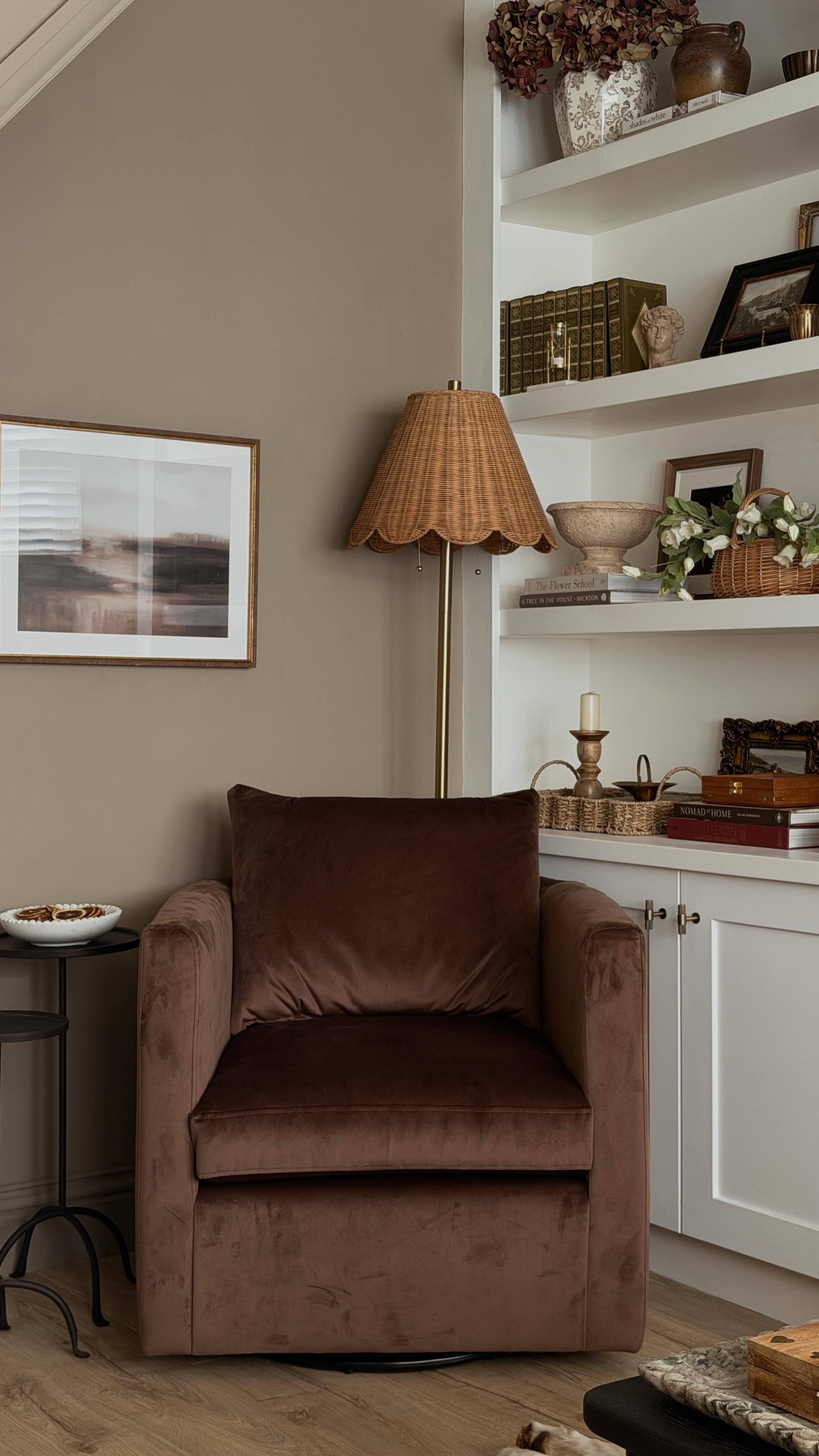 leather armchair living room