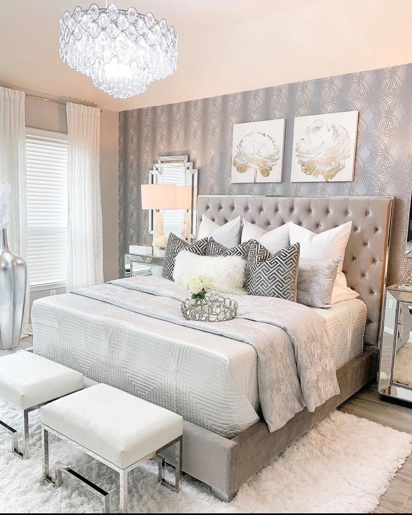 glam bedroom decor