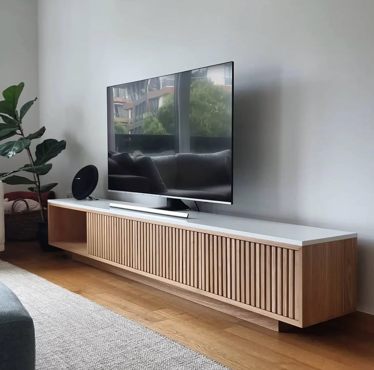 floating tv stand living room