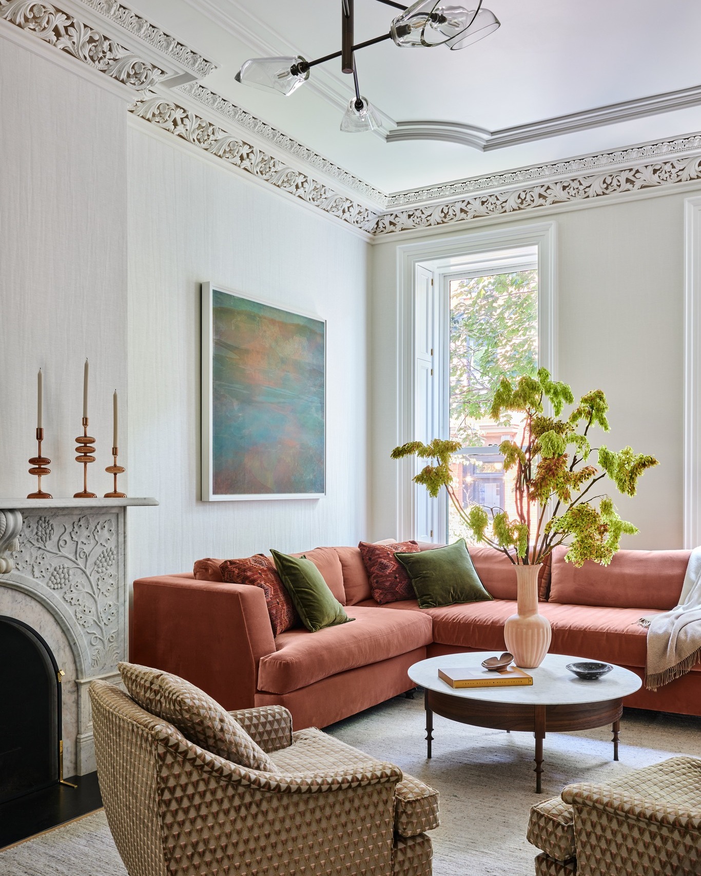 terracotta living room