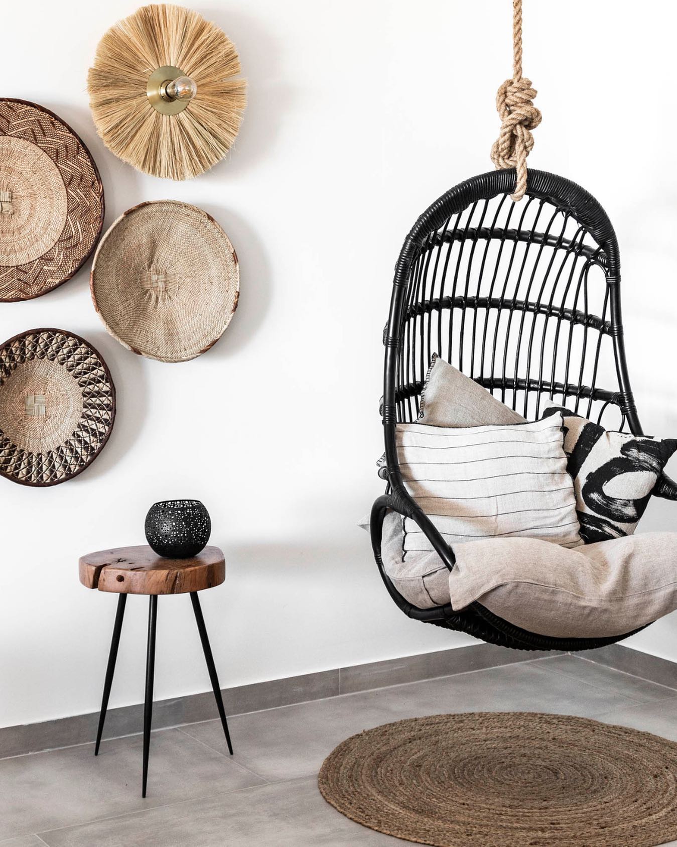 rattan chair living room