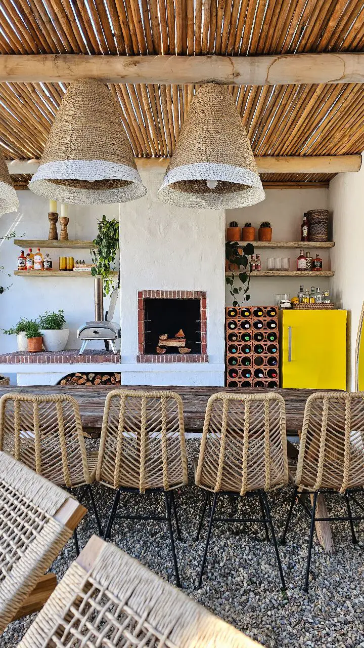 rattan chair living room