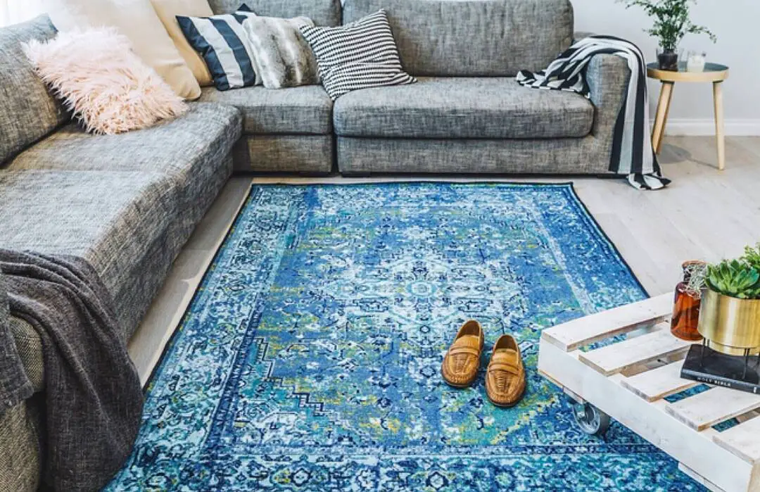 persian rug living room