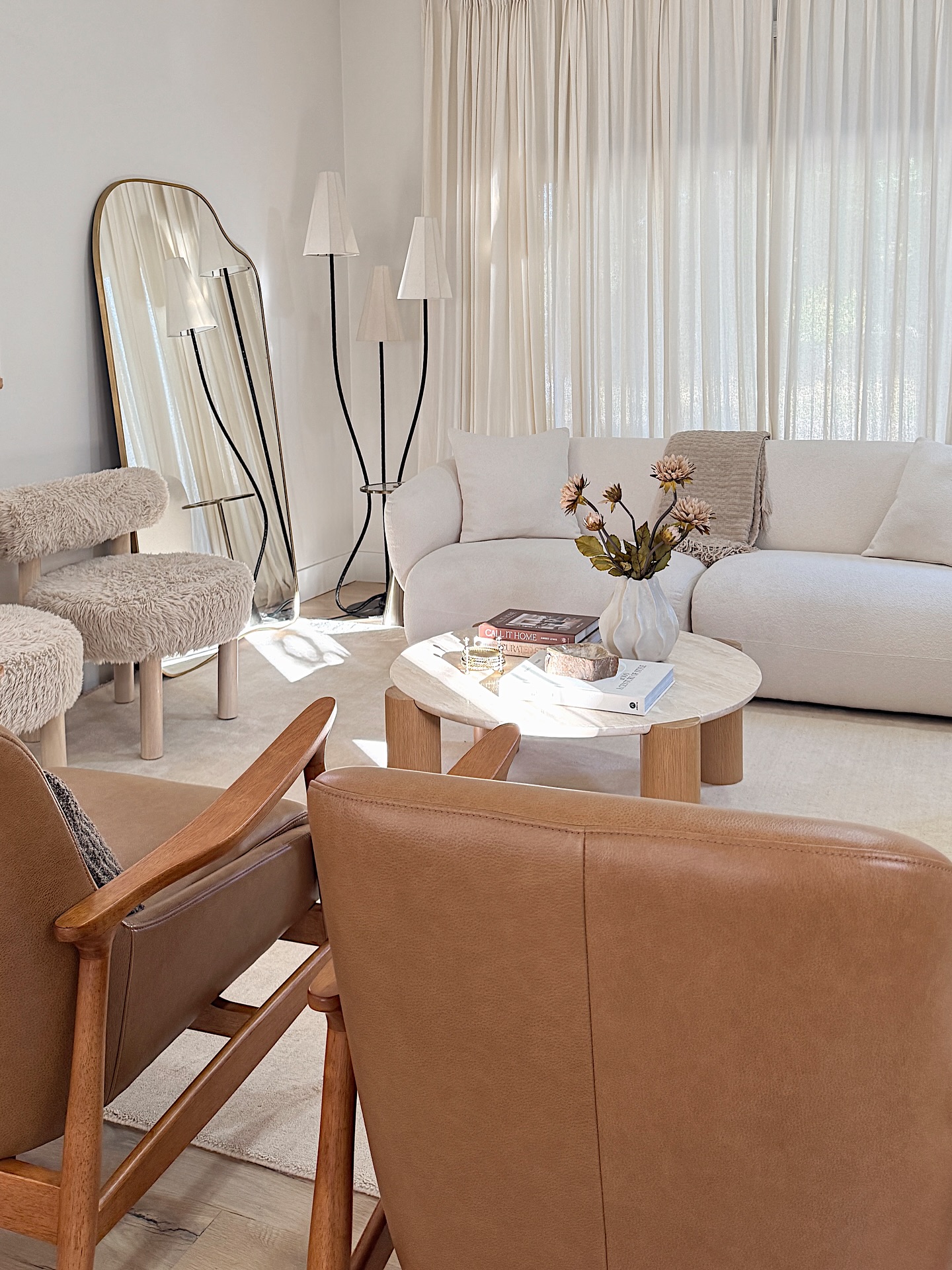 leather armchair living room