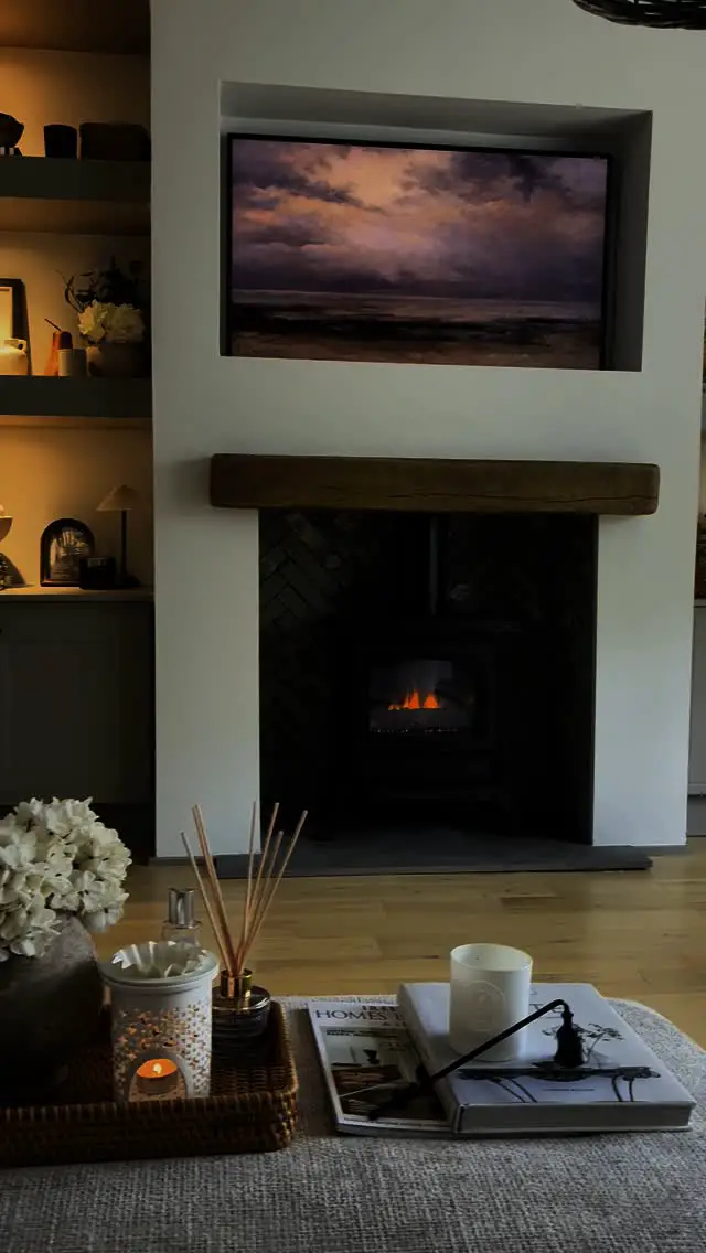 electric fireplace living room