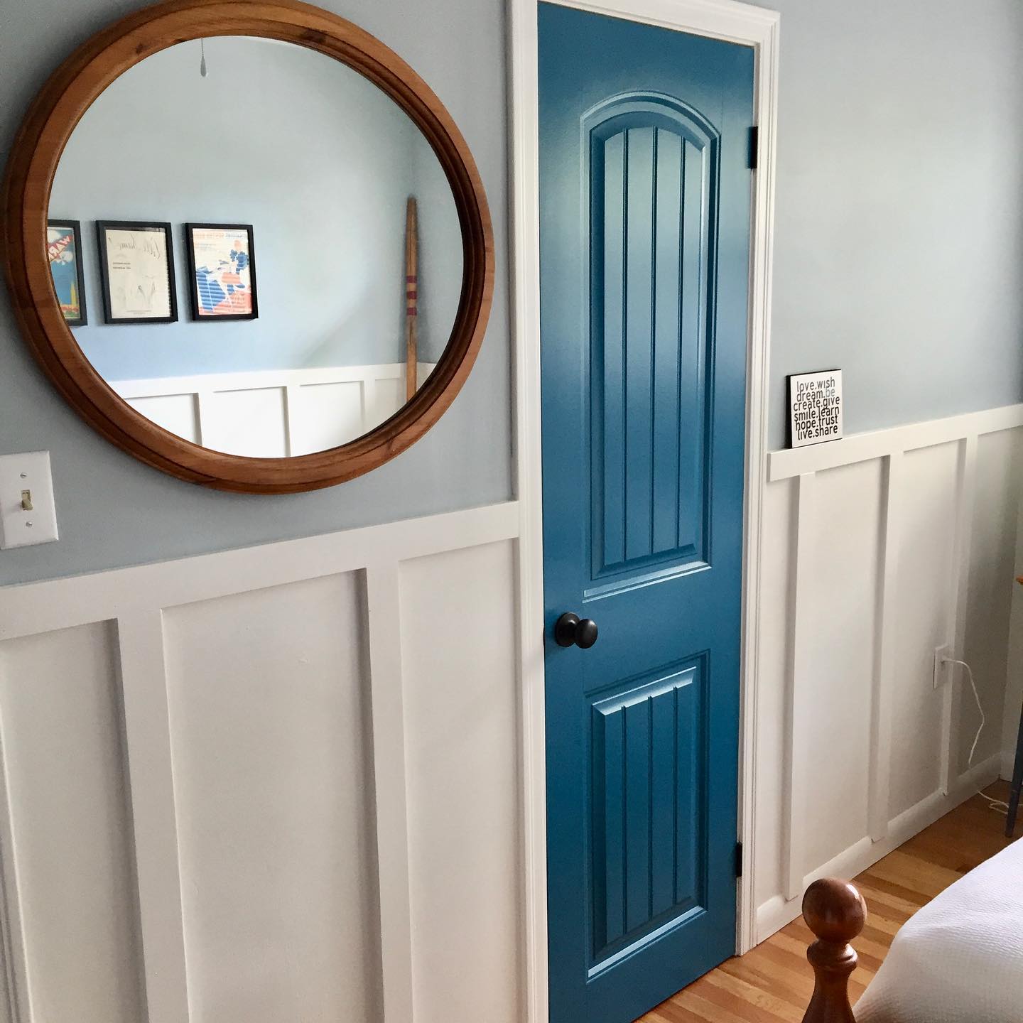 board and batten bedroom