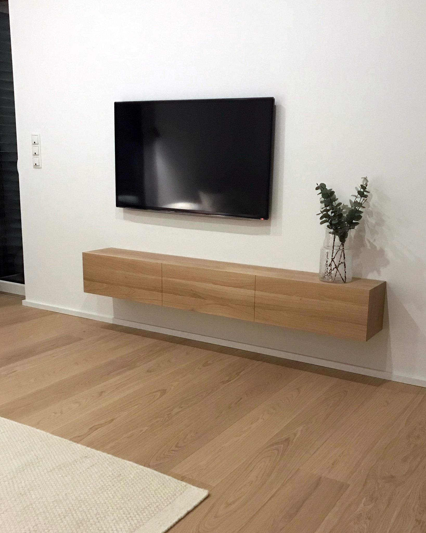 floating tv stand living room