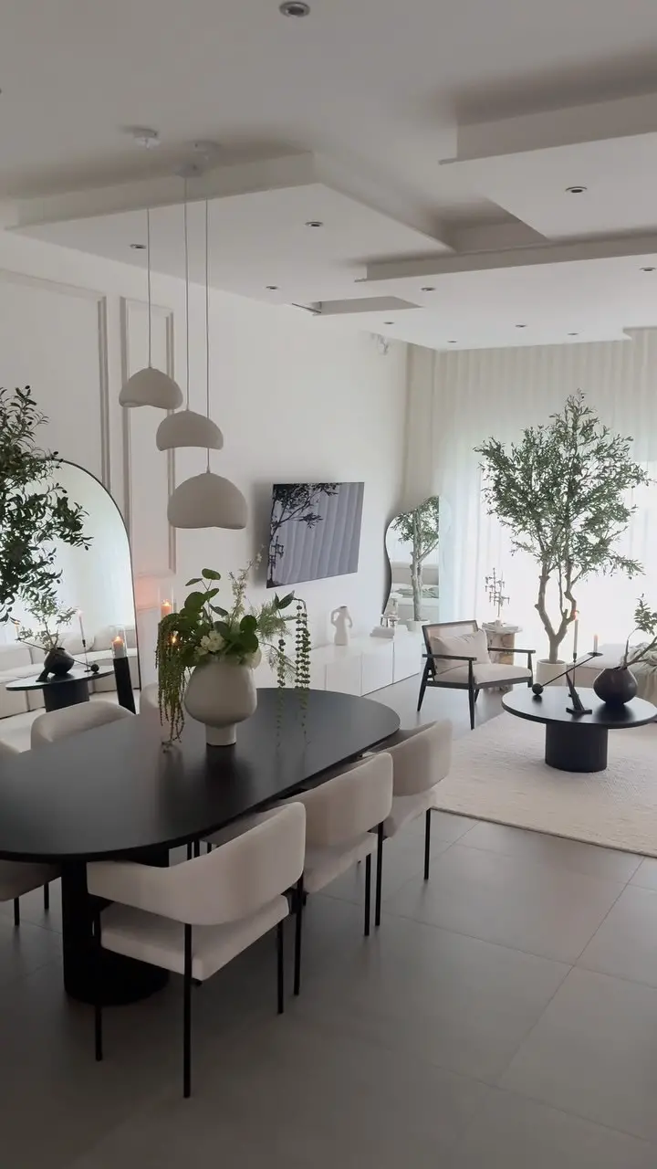 beige living room aesthetic