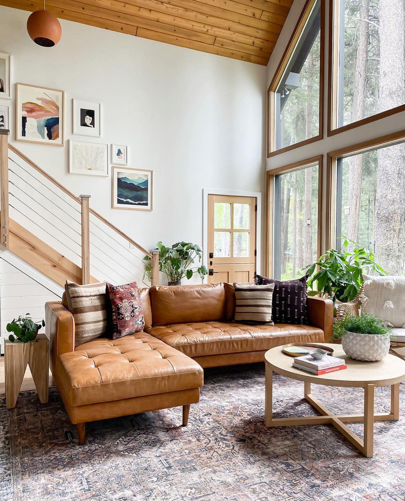 terracotta living room