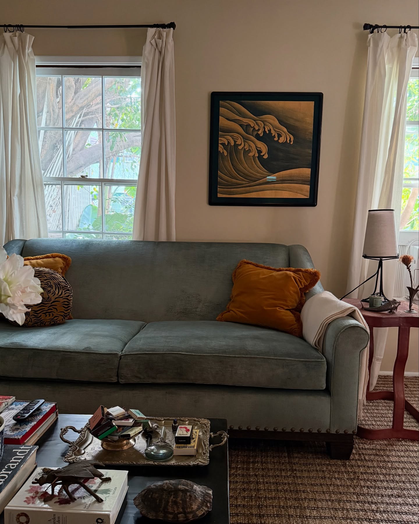 rattan chair living room