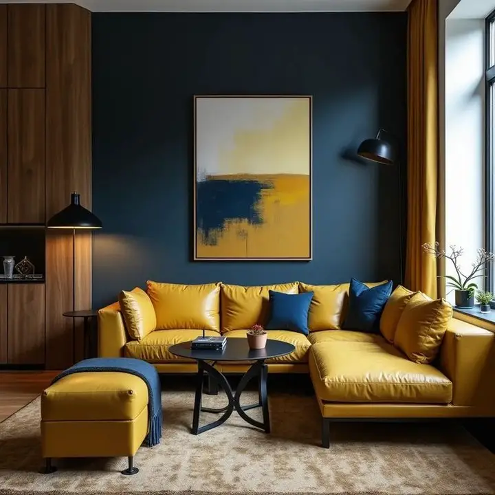 27 Navy Blue Living Room Ideas: Stunning Decor & Styling Tips With 27 Inspiring Images 17 navy blue living room