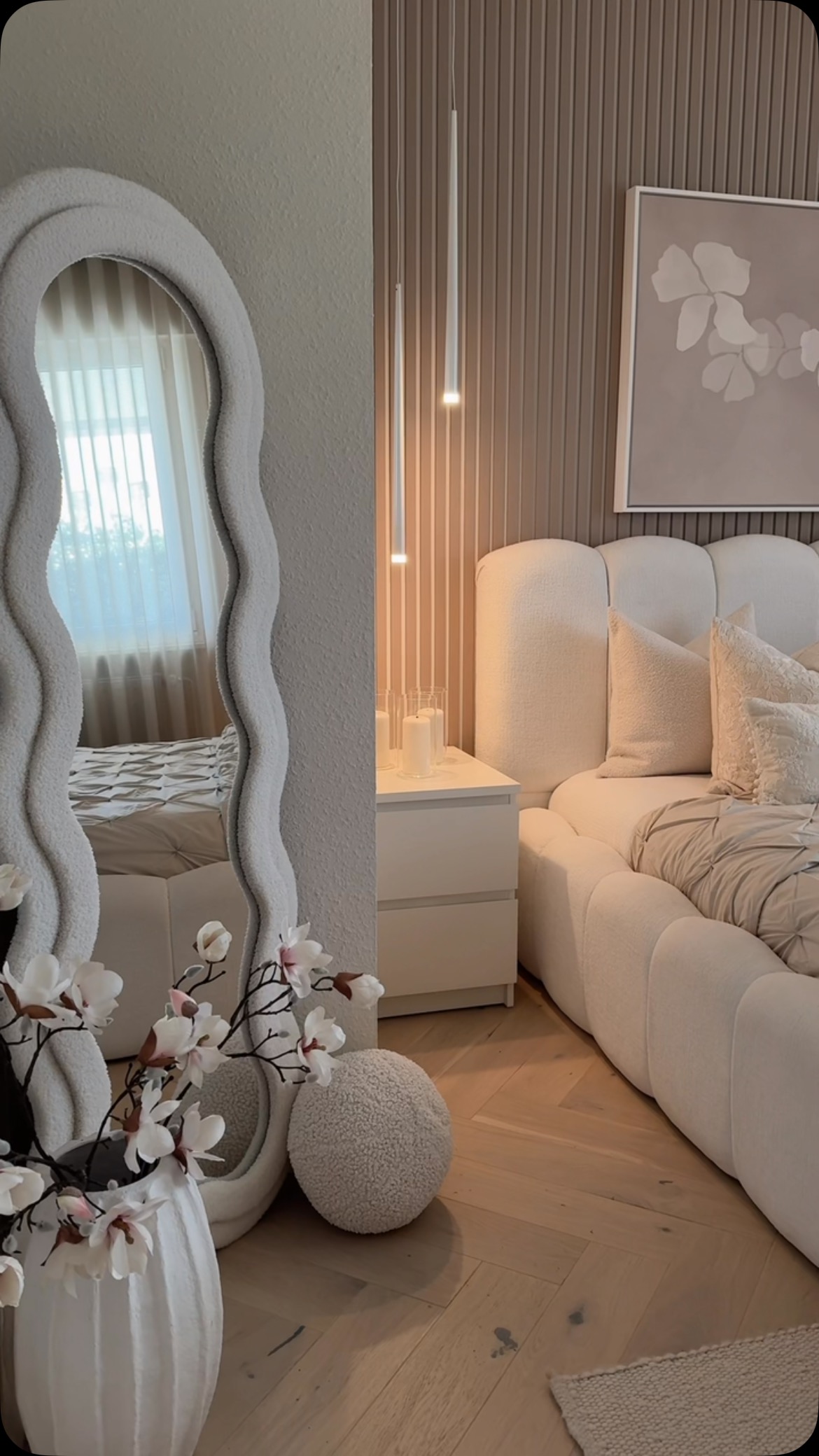 mirror wall living room