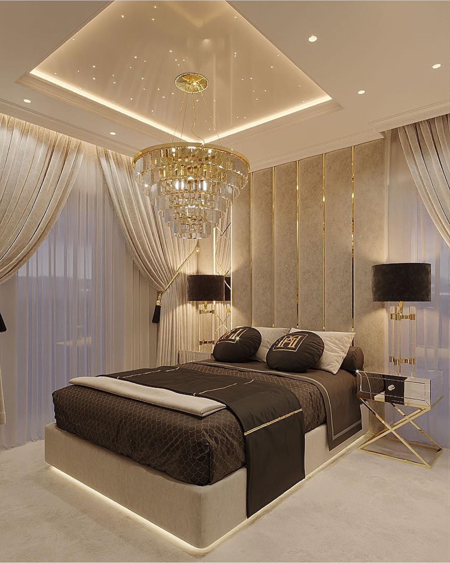 glam bedroom decor