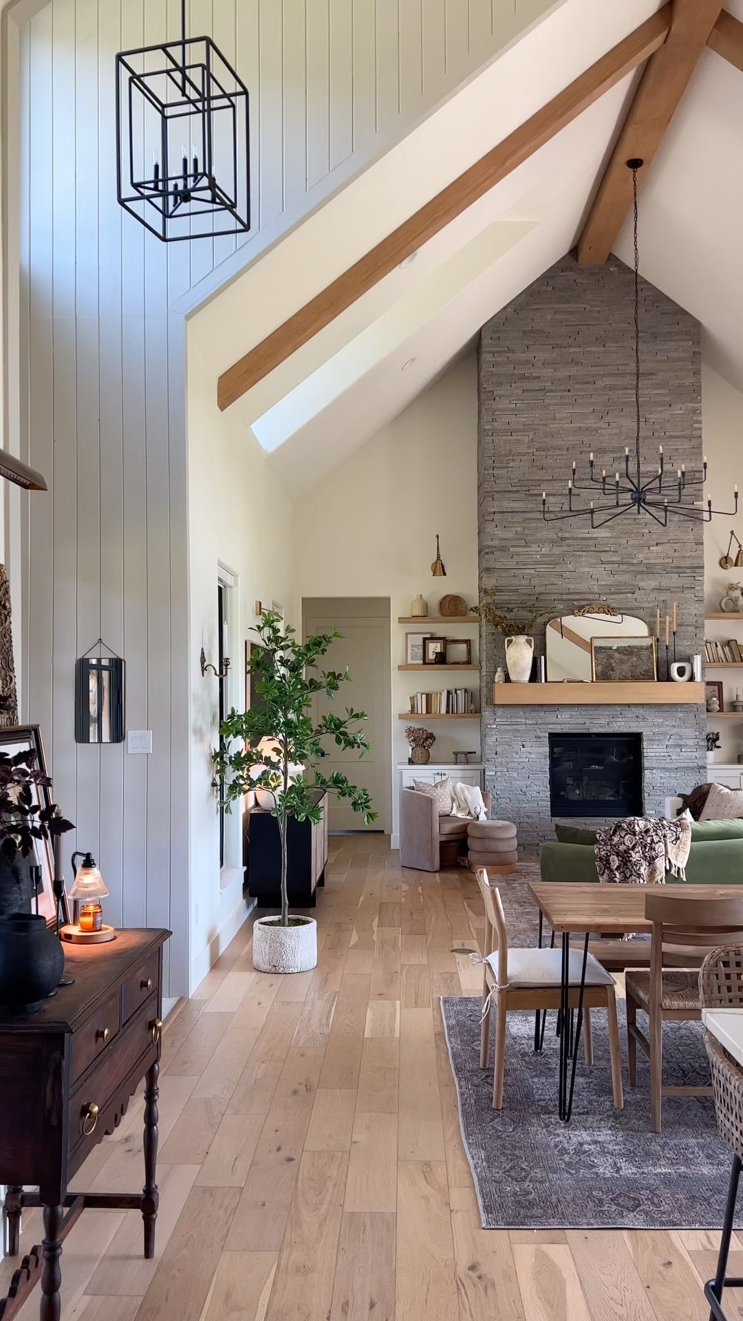 open concept living room