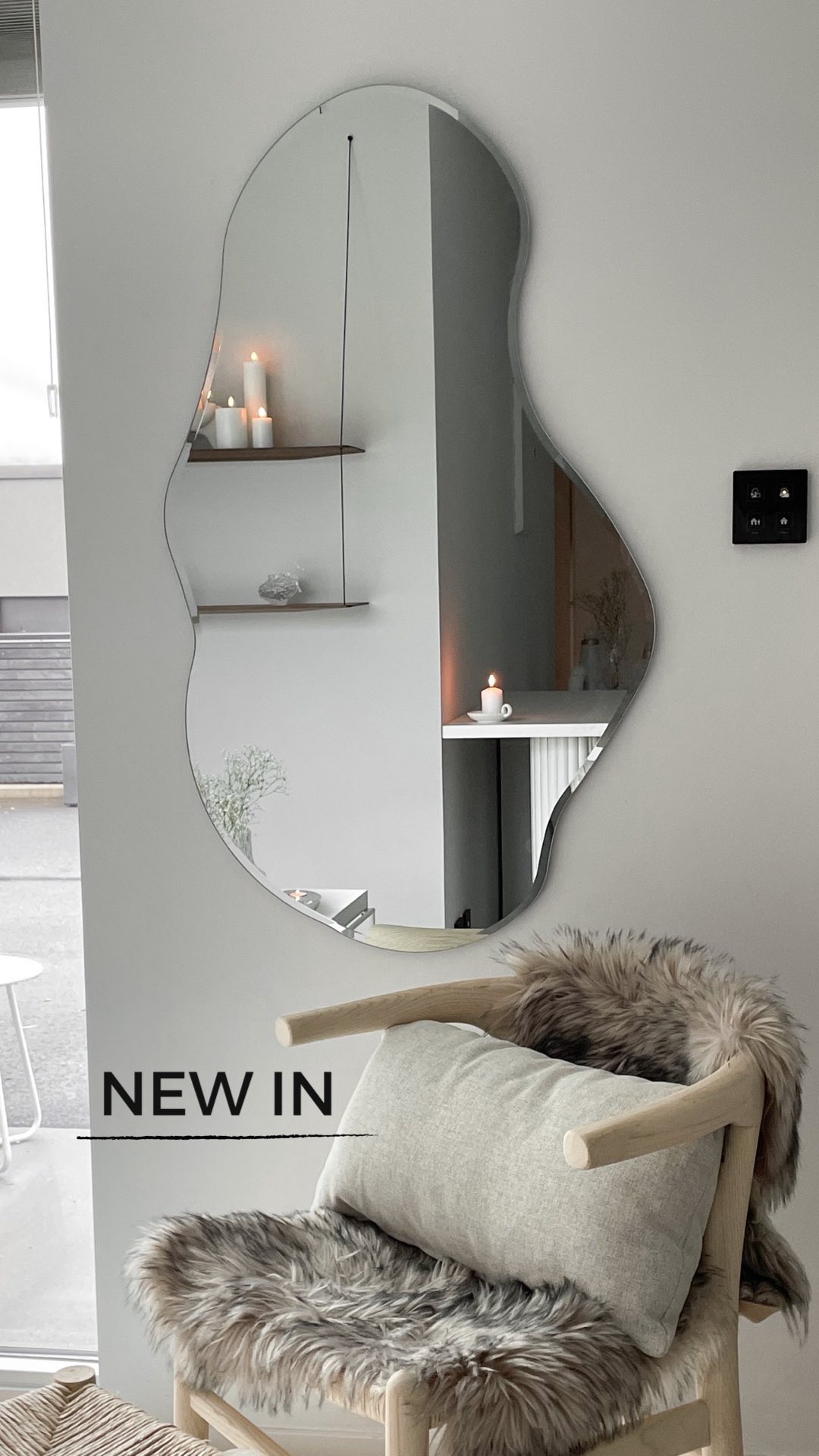 mirror wall living room