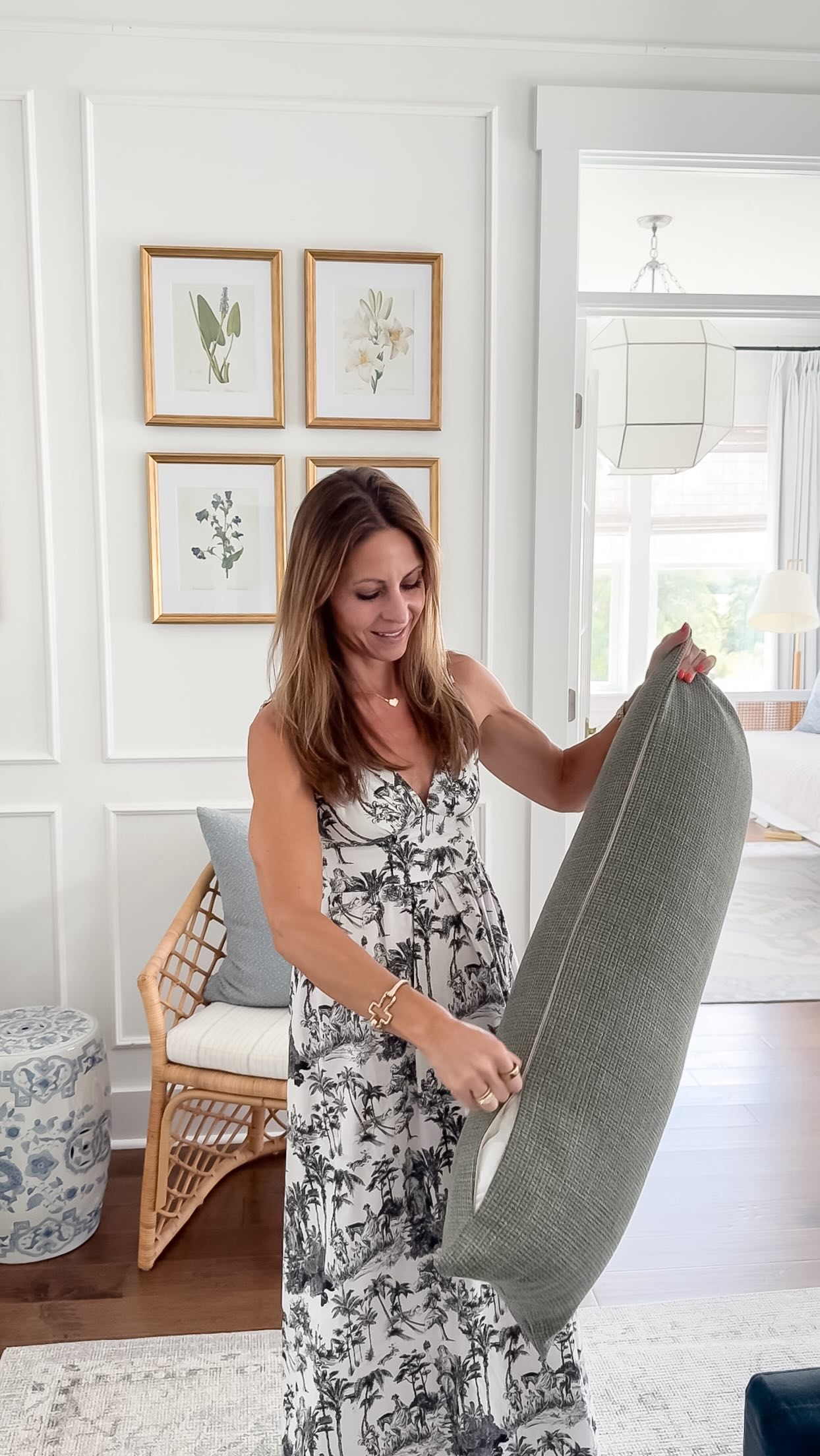sage green living room