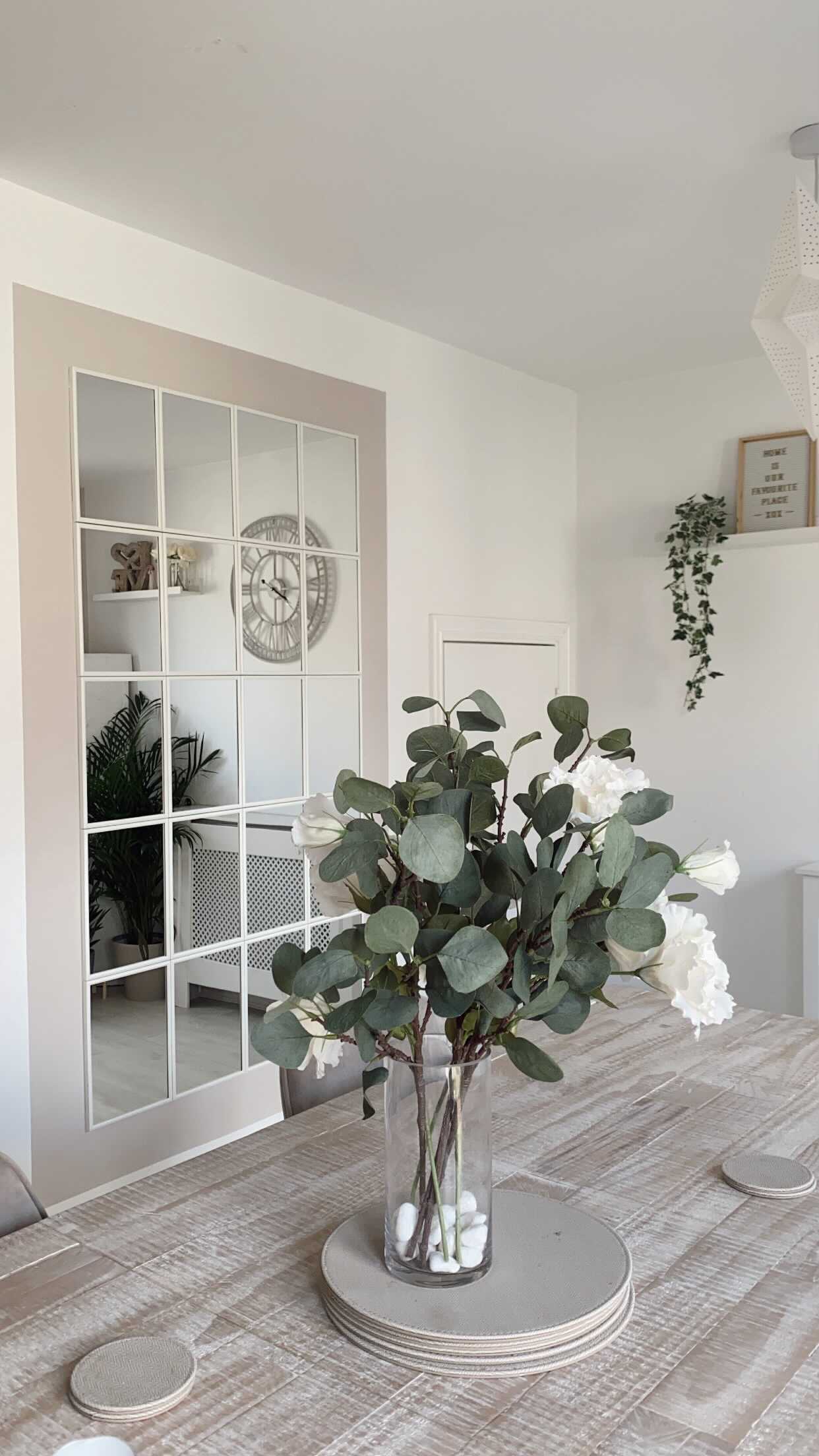 mirror wall living room