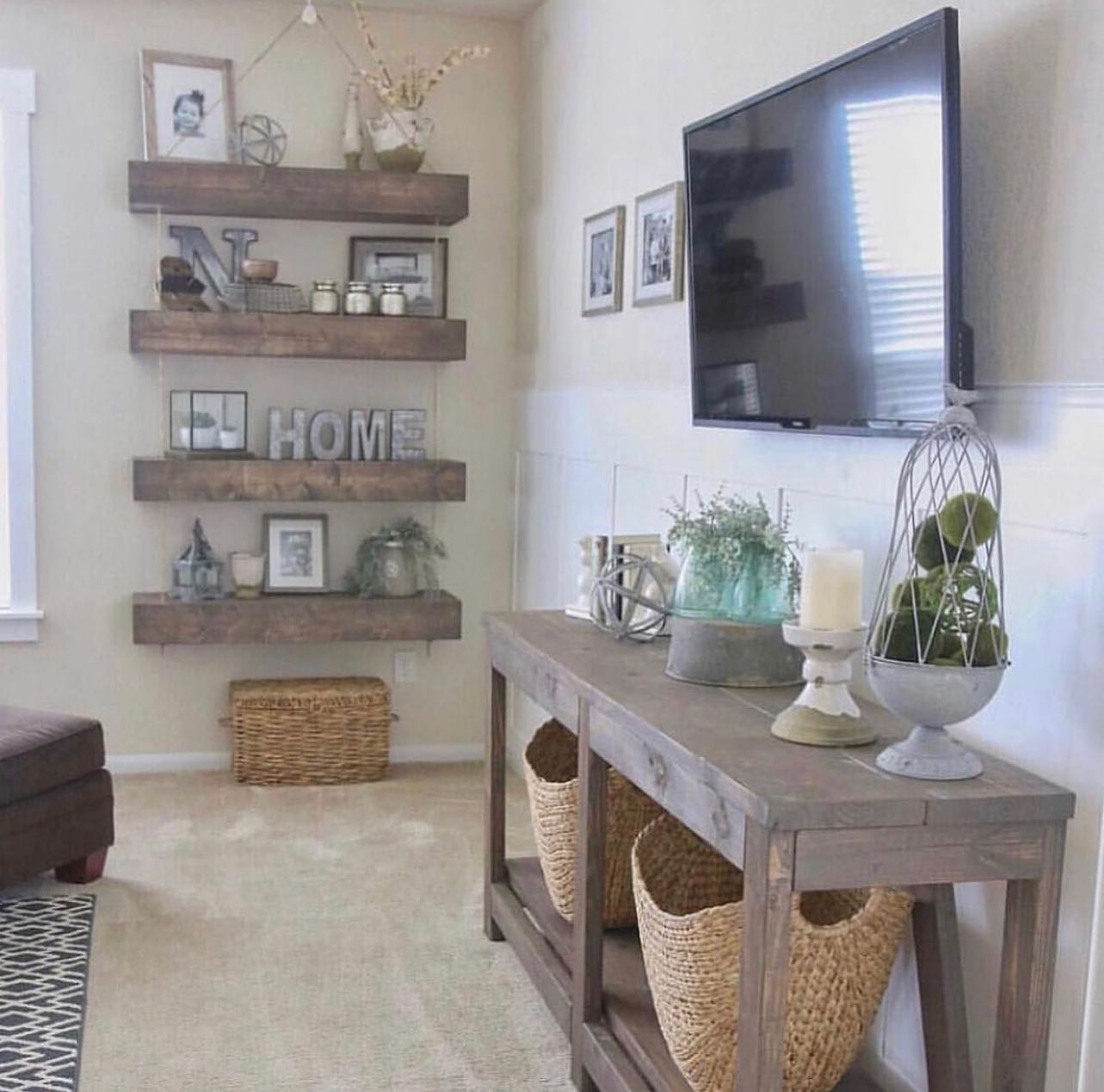 board and batten living room