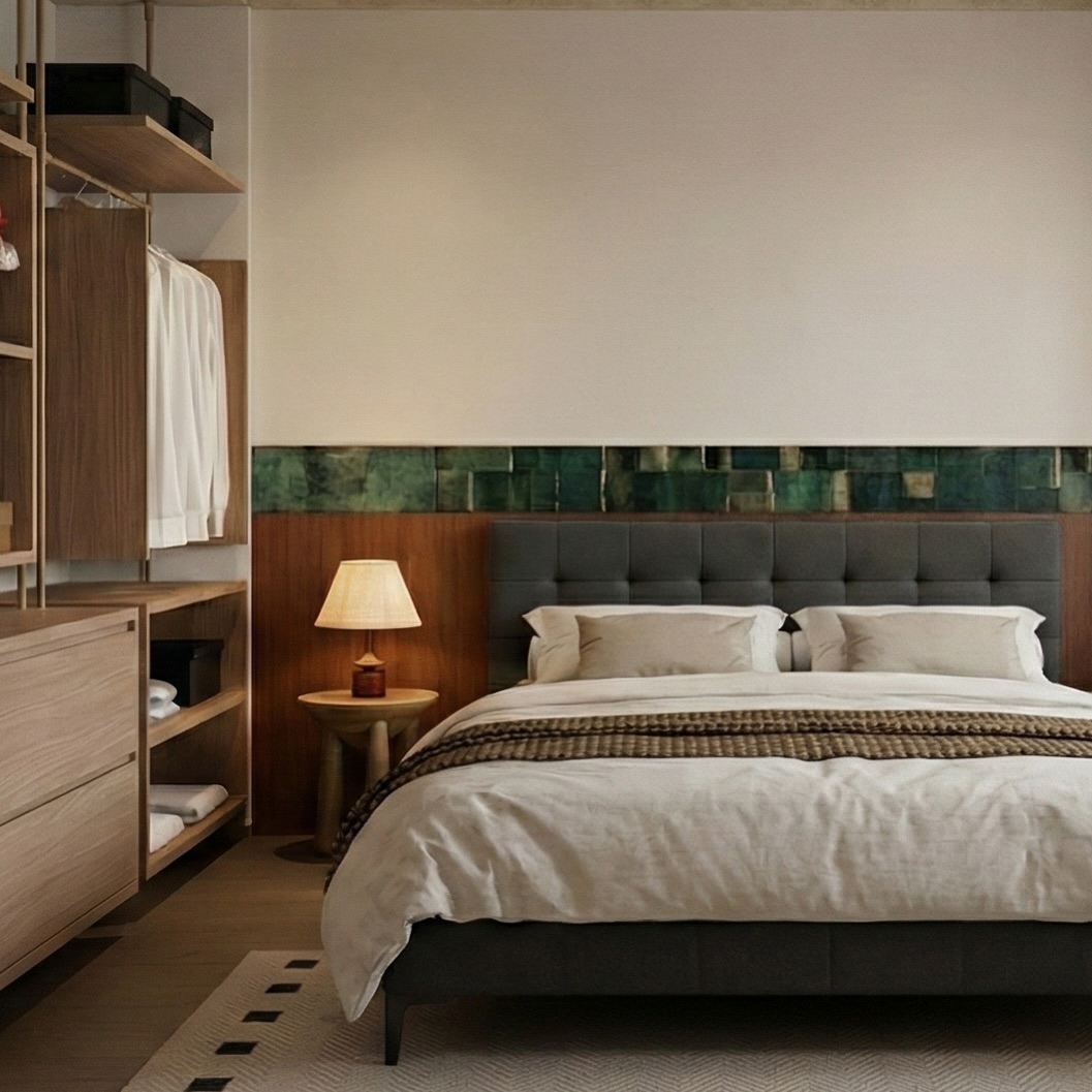 earth tone bedroom