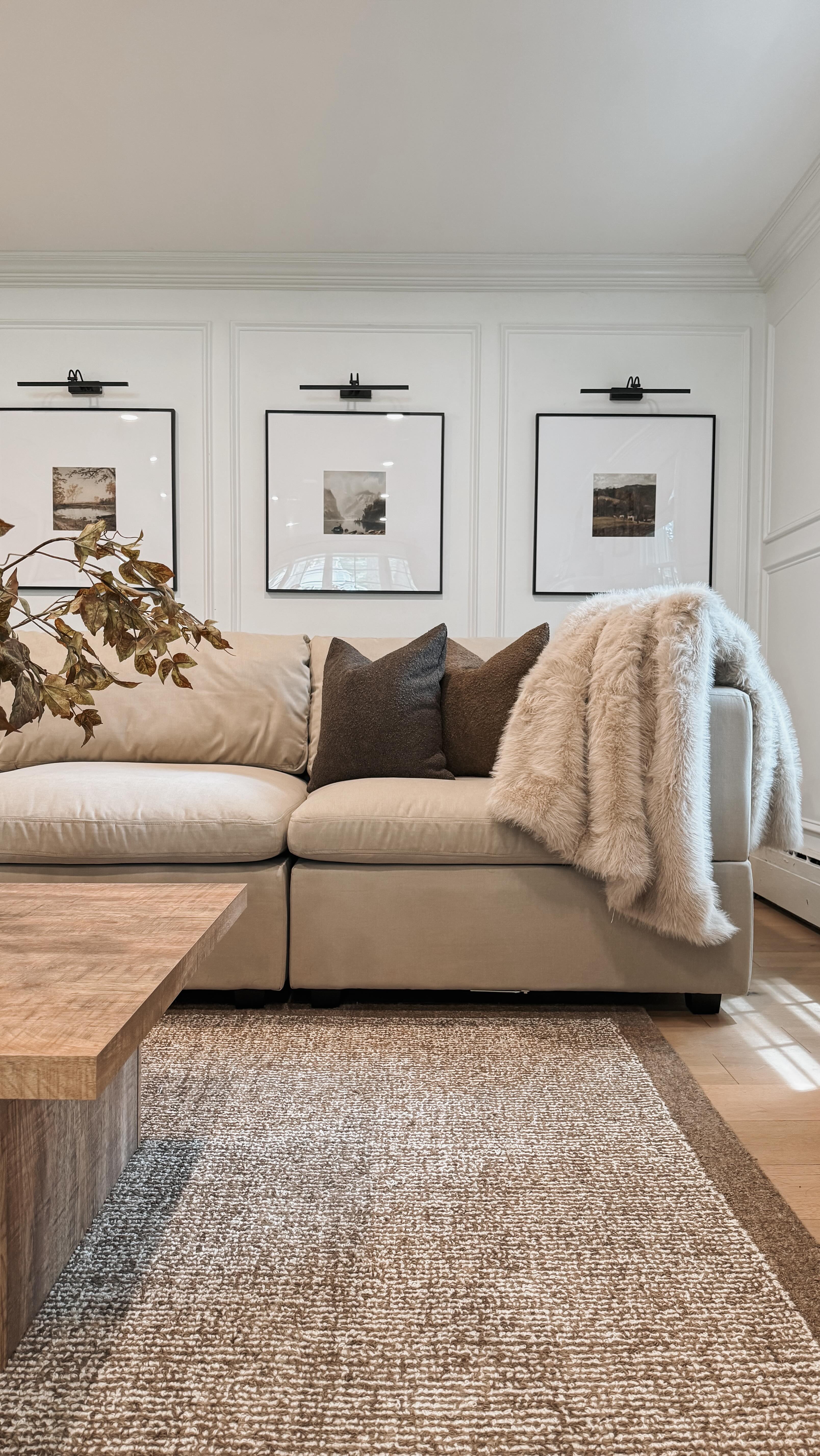 leather sectional living room