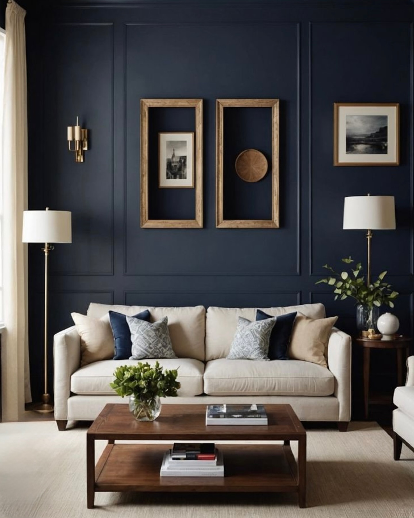 27 Navy Blue Living Room Ideas: Stunning Decor & Styling Tips With 27 Inspiring Images 2 navy blue living room