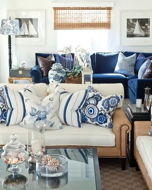 coastal living room decor