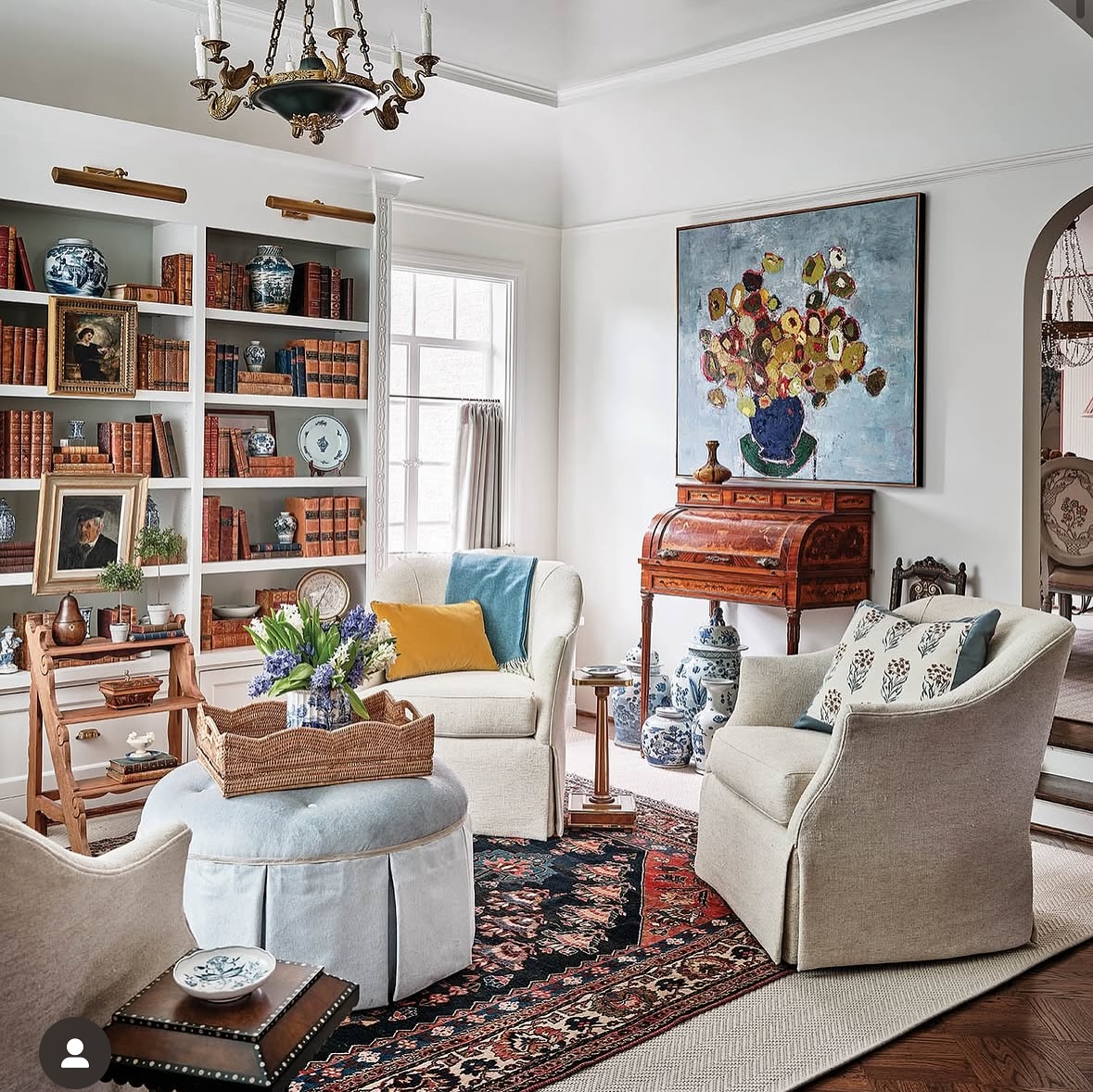 persian rug living room