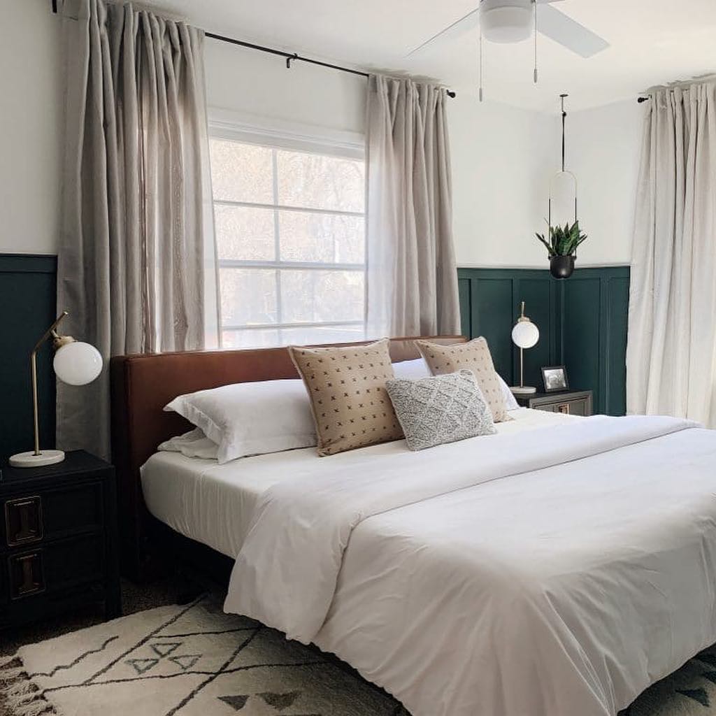 board and batten bedroom