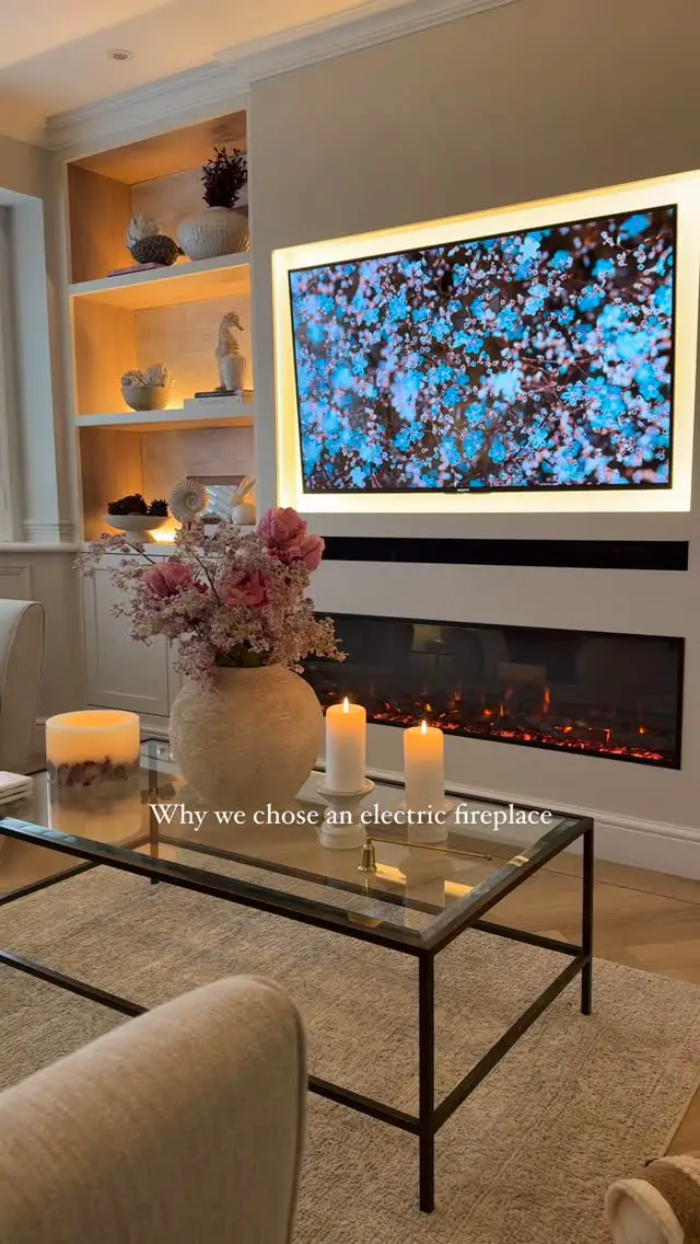 stone fireplace living room