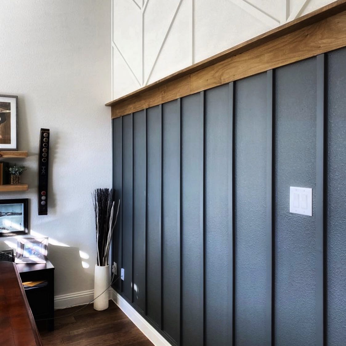 board and batten living room