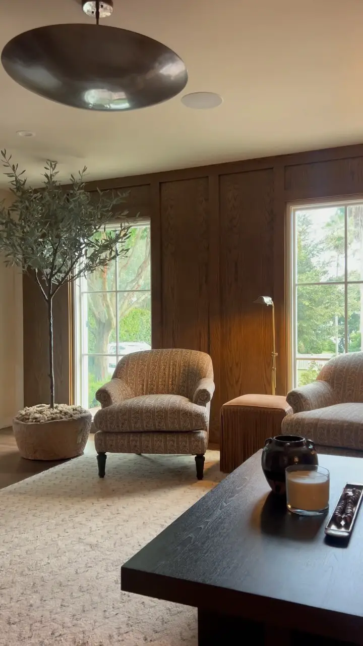 moody living room decor