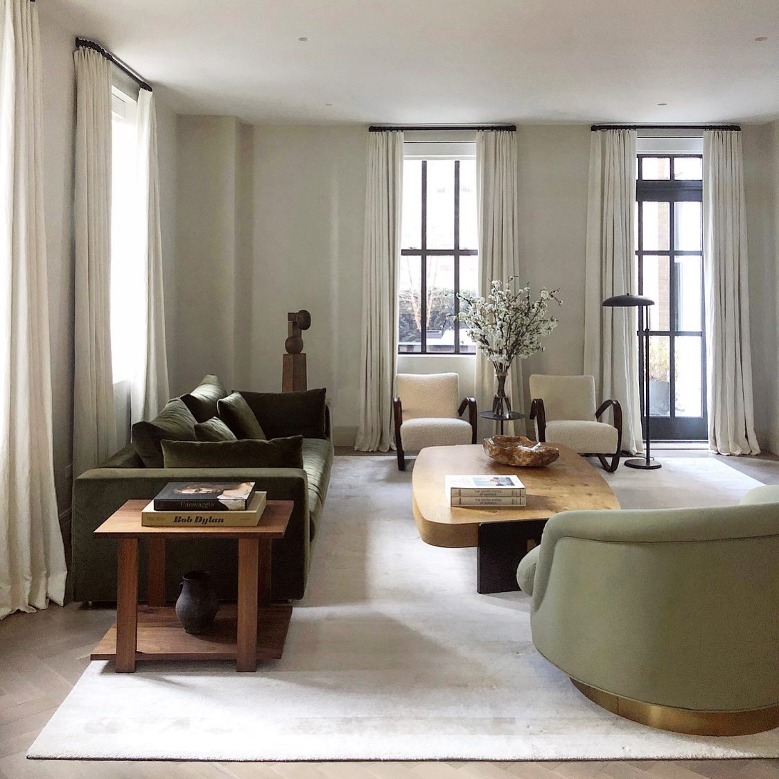 vintage rug living room