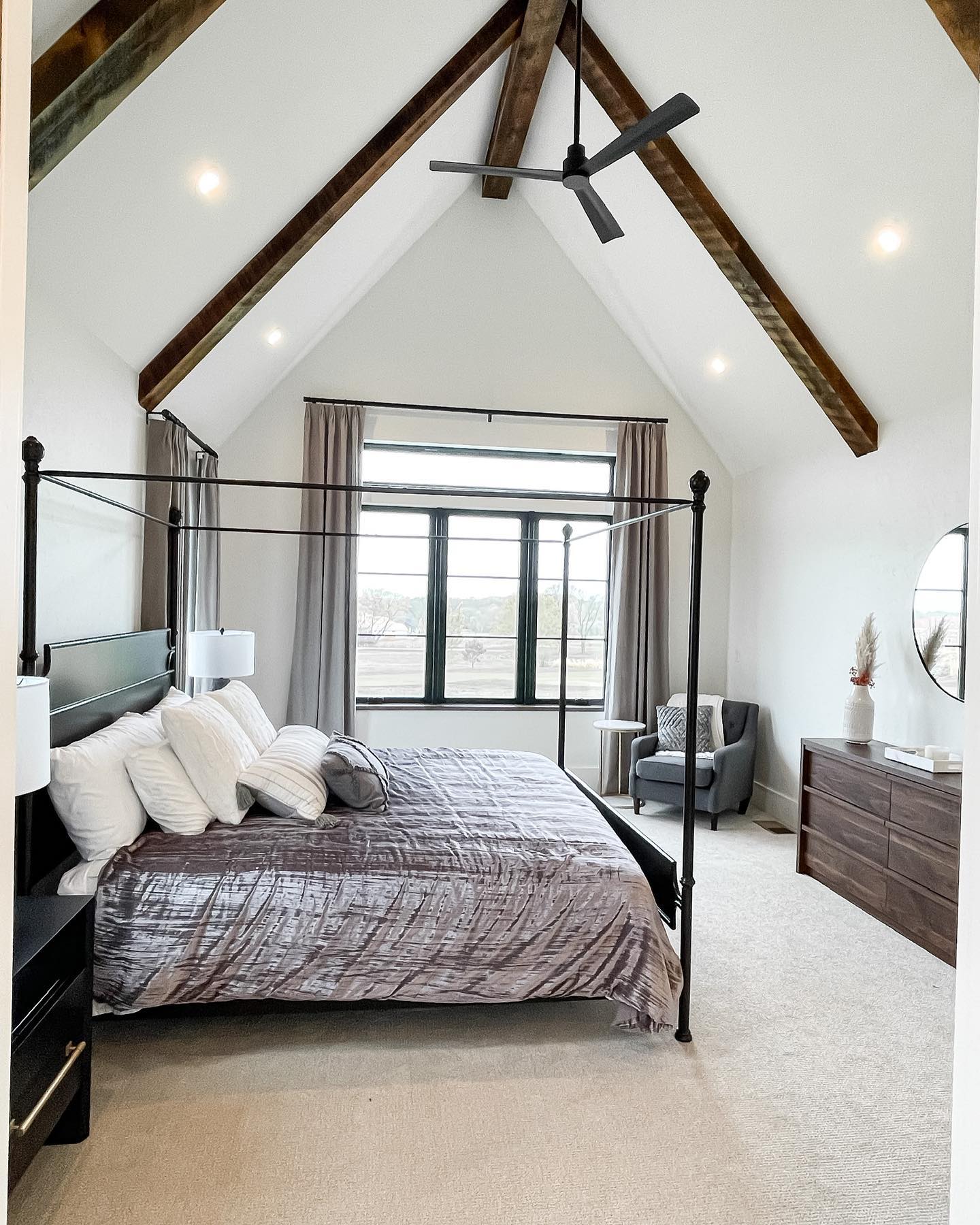 cathedral ceiling bedroom