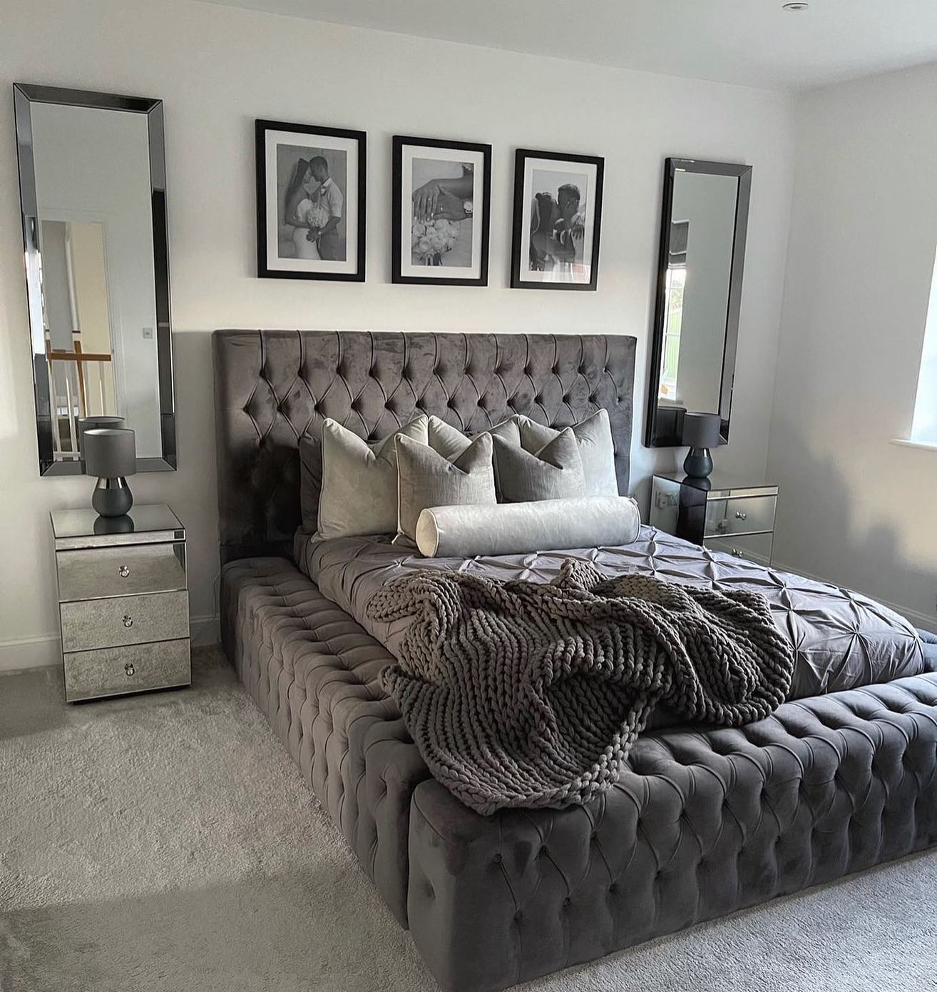 glam bedroom decor
