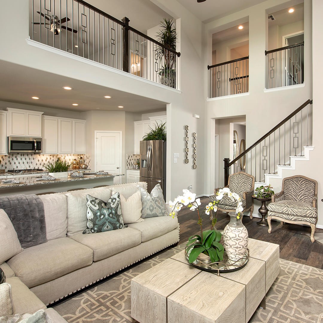 open concept living room