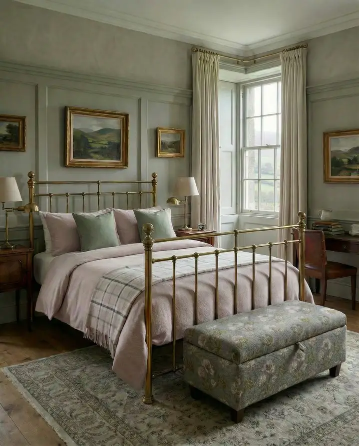 26 Brass Bed Bedroom Ideas That Prove This Classic Frame Is Totally Back In Style 8 brass bed bedroom